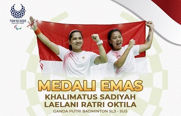 Atlet Bulutangkis Asal Jatim Sukses Berikan Emas Pertama Indonesia di Paralimpiade Tokyo 2020,