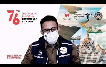 Menparekraf: Destinasi Wisata dan Sentra Ekraf Akan Sambut Wisatawan yang Tervaksinasi