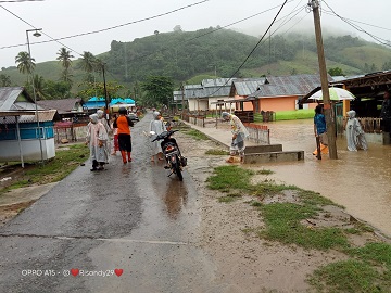 Sebanyak 76 Rumah di Dua Desa terendam Banjir Boalemo 