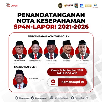 Perkuat SP4N-LAPOR!, Kemendagri dan Kementerian Kominfo Bakal Dilibatkan