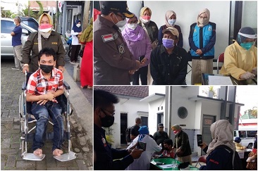 Dinsos Kota Malang Vaksinasi Para Disabilitas
