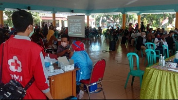 PMI Kab Pasuruan Bantu Pemerintah Laksanakan Vaksinasi Secara Serentak