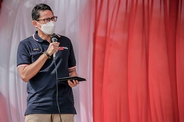Pulihkan Ekonomi dan Buka Lapangan Kerja, Sandiaga Uno: Pemda Perlu Terapkan Aplikasi Peduli Lindungi Sebagai Standar Beraktifitas Di Tengah Pandemi Covid-19