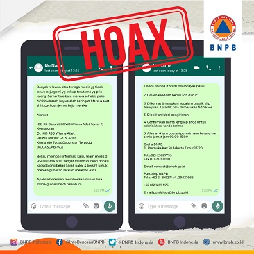 Hoaks: Donasi Kaos Oblong Bekas untuk Petugas Medis dan Relawan Satgas Covid-19