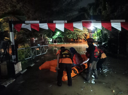 Banjir Kota Bekasi Berangsur Surut