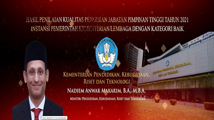 Kemendikbudristek Raih Predikat Baik dalam Pengisian Jabatan Pimpinan Tinggi (JPT) 2021