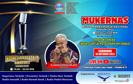 Mukernas INDONESIAPERSADA.ID Bakal Angkat Tema Radio Kekinian : Inovasi Untuk Ketahanan Informasi