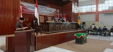 Bupati Kotabaru Sampaikan RPJMD Tahun 2021-2024