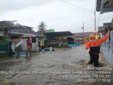 Banjir Bandang Terjang Bumiayu, Sebanyak 297 Warga Mengungsi