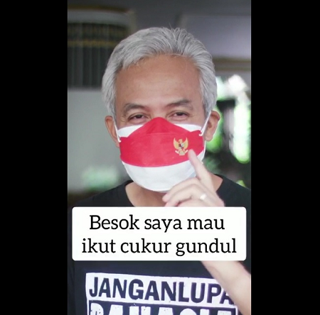 Ganjar Besok Cukur Gundul Dukung Anak Pejuang Kanker