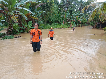 Banjir yang Melanda 10 Desa di Kabupaten Balangan Berangsur Surut