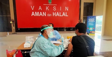 Puluhan Wartawan Pasuruan Disuntik Vaksin Sinovac Tahap I