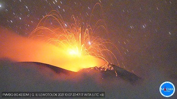 Erupsi Ile Lewotolok Terjadi Hingga 26 Kali Sehari