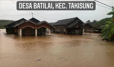 Sebanyak 1.312 Jiwa Terdampak Banjir di Tanah Laut