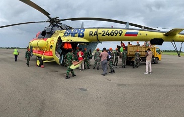 Helikopter BNPB Distribusi Bantuan Jangkau Desa-desa Terisolir Pascagempa M6,2 Sulbar