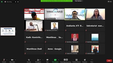 Bahas Pemanfaatan Platform Digital di PON XX, Wantiknas Gelar Pertemuan Virtual
