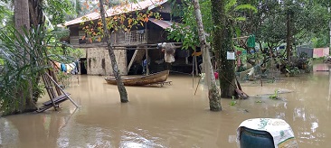 Banjir yang Menggenangi 51 Rumah Warga Kabupaten Langkat Berangsur Surut
