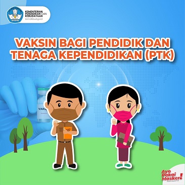 Mendikbud dan Menkes dampingi Presiden pada Vaksinasi Perdana untuk Pendidik dan Tenaga Kependidikan