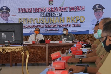 Buka Forum Lintas Perangkat Daerah,Bupati Ngawi : Diperlukan Koordinasi dan Partisipasi Lintas Sektor