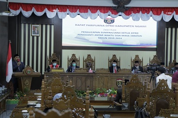 Heru Kusnindar, Resmi Dilantik PAW Ketua DPRD Kab. Ngawi