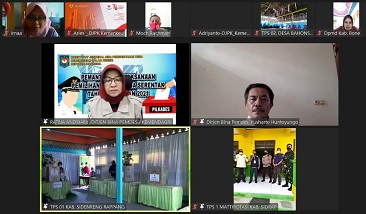 Pelaksanaan Pilkades Serentak 2021 di Kabupaten Sidrap Berjalan Lancar