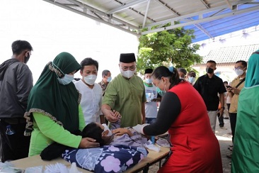 Sambangi Sunatan Massal di Toboali, Gubernur Pesan Jaga Protokol Kesehatan