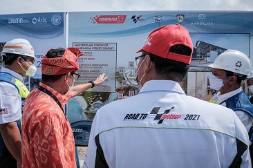 Menparekraf Tinjau Perkembangan Pembangunan Sirkuit Mandalika NTB 