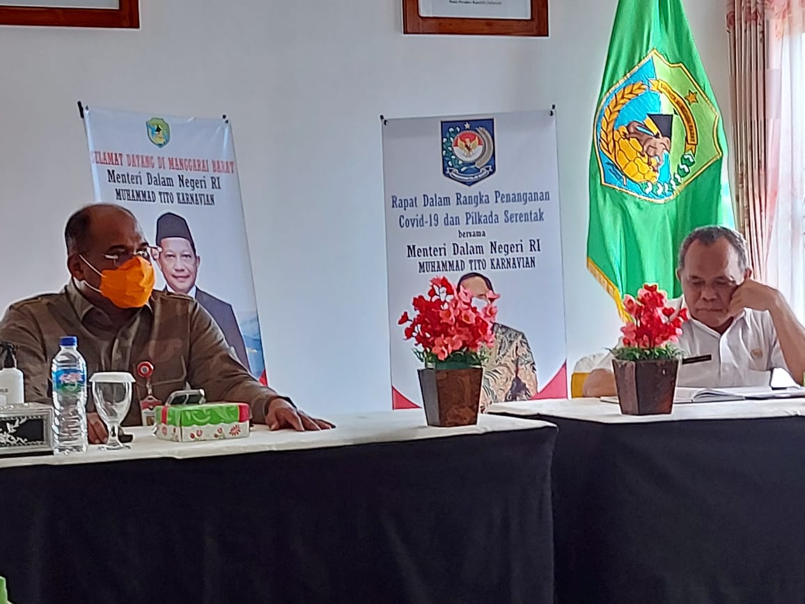 Kementerian Dalam Negeri Cek Penanganan Covid-19 di Kabupaten Manggarai Barat