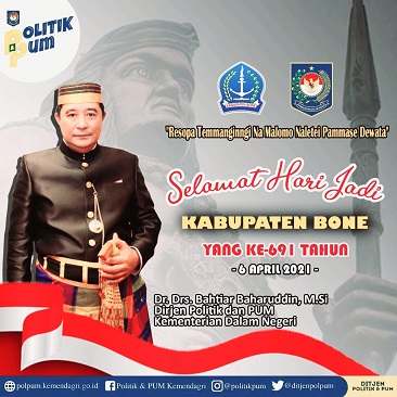 HJB 691, Putra Bone di Kemendagri: Momentum Memberi Sumbangsih Membangun Bone