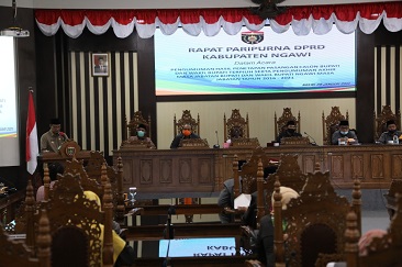 Paripurna DPRD Ngawi, Pengumuman Hasil Pilkada 2020