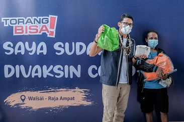 Kemenparekraf Dukung Percepatan Vaksinasi COVID-19 di Wakatobi