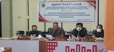 DPRD Kotabaru Gelar Paripurna Penyampaian Nota Keuangan RAPBD Anggaran Tahun 2022