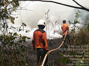 Lahan Terbakar di Ogan Ilir Seluas 3 Ha, Berhasil Dipadamkan Satgas Gabungan