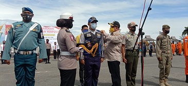 Ratusan Personil Gabungan TNI-Polri Siap Amankan Pelaksanaan Natura di Kotabaru