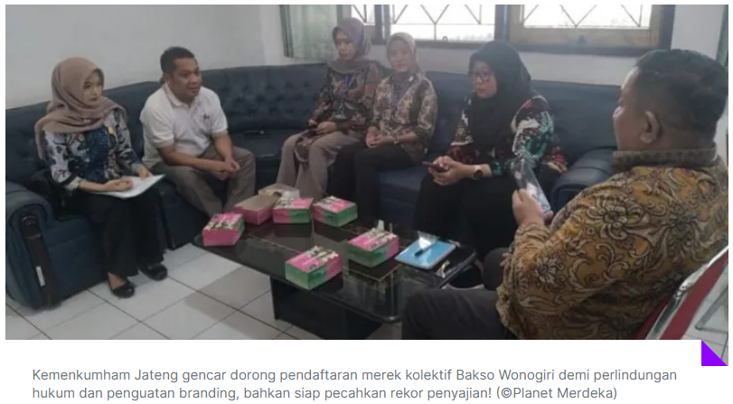 Kemenkumham Jateng gencar dorong pendaftaran merek kolektif Bakso Wonogiri demi perlindungan hukum dan penguatan branding, bahkan siap pecahkan rekor penyajian!