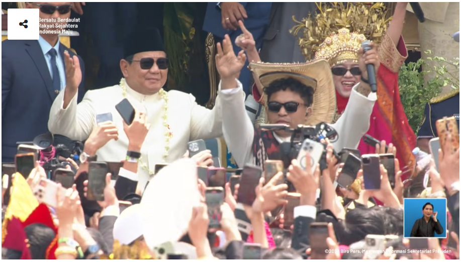 Atraksi Meriah HUT ke-80 RI: Presiden Prabowo Ikut Bergoyang Bersama Rakyat