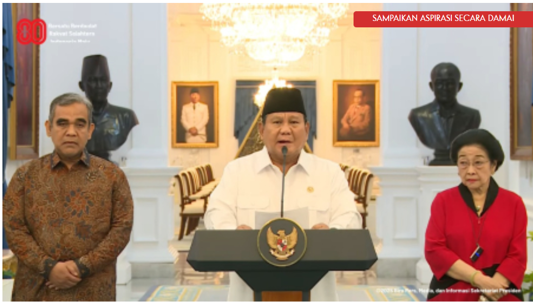 Presiden Prabowo Ajak Masyarakat Sampaikan Aspirasi secara Damai