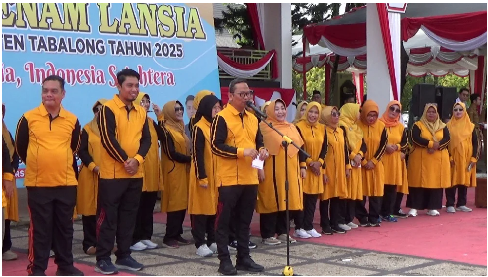 Gelar Lomba Senam Lansia, Pemkab Tabalong Ajak Lansia Tetap Sehat dan Bahagia