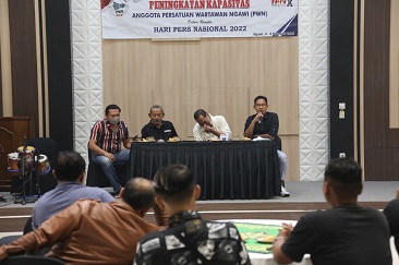 Hadiri Peningkatan Kapasitas Anggota PWN, Kadiskominfo, Statistik dan Persandian Berharap Insan Pers Bisa Bersinergi Dalam Informasi