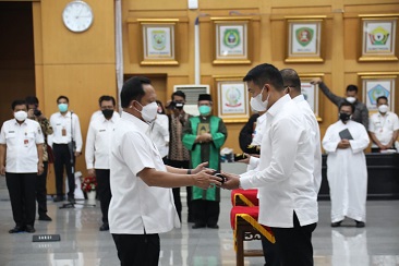 Mendagri Lantik Pejabat Pimpinan Tinggi Pratama, Administrator, dan Fungsional Ahli Utama di Lingkungan Kemendagri dan BNPP 