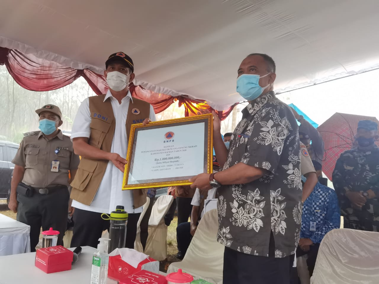 BNPB Berikan Bantuan 1 Miliar untuk Empat Kabupaten Zona KRB Gunung Merapi
