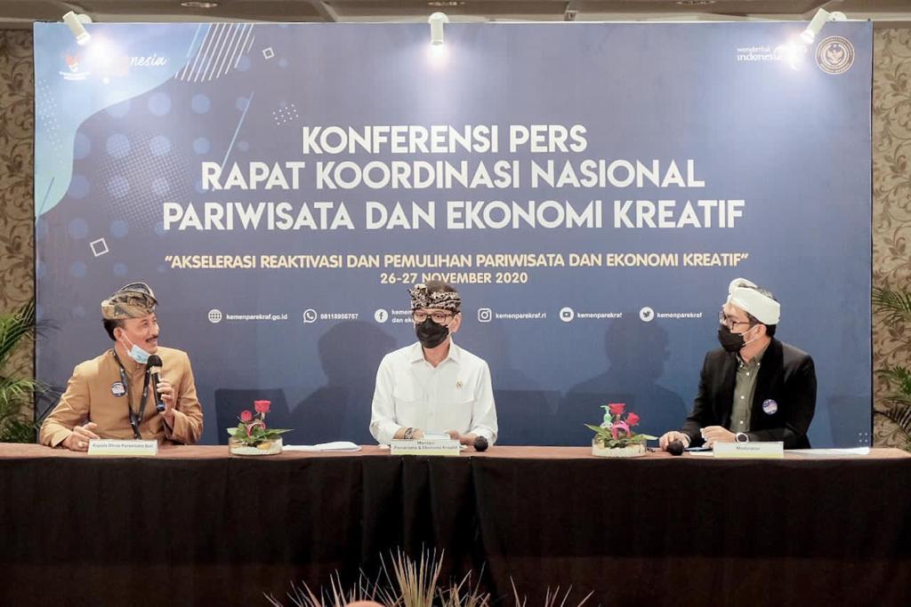 Menparekraf Tekankan Pentingnya Kolaborasi untuk Membuka Kembali Destinasi Wisata 