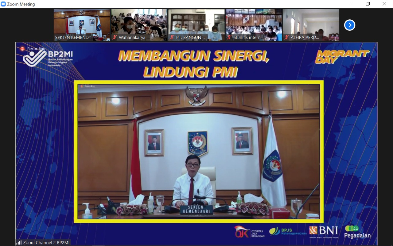 Bentengi Sulut, Mendagri Bersama Ketum TP-PKK Launching Gerakan Sulut Bermasker
