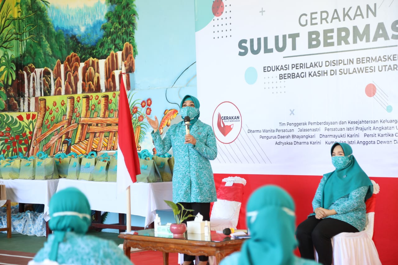 Gerakan Sulut Bermasker, Ketum TP PKK Pusat Ajak Anak-Anak Patuhi Protokol Kesehatan