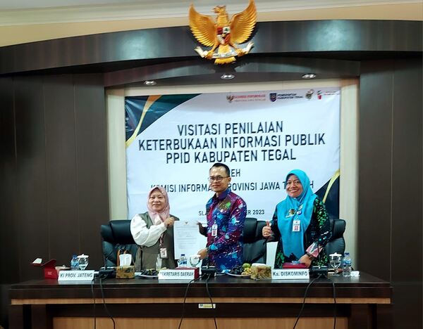 Pemkab Tegal Lolos Uji Publik KIP Award Jateng Tahun 2023