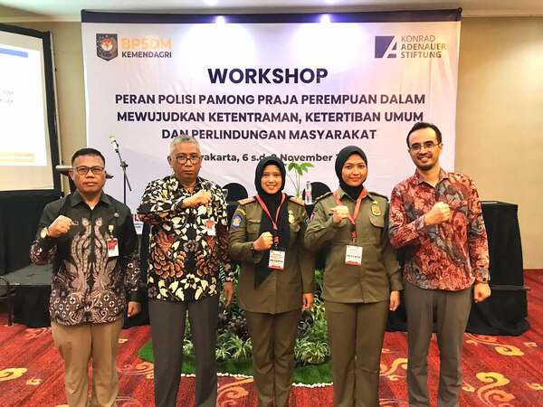 BPSDM Kemendagri dan KAS Jerman Gelar Workshop Tingkatkan Kualitas Anggota Satpol PP Perempuan