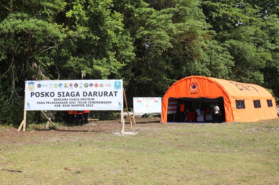 BNPB Dirikan Posko Siaga Darurat Bencana saat Perhelatan Sail Teluk Cenderawasih 2023