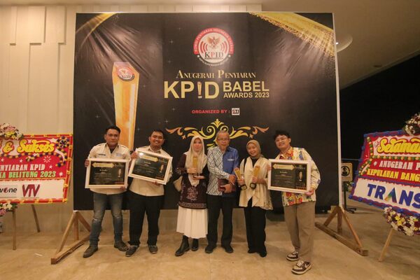 LPPL In Radio Kepulauan Babel Sabet Tiga Penghargaan Anugerah Penyiaran KPID Babel Award 2023