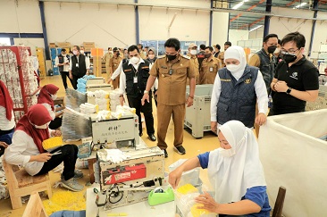 Mampu Bertahan di Masa Pandemi, Gubernur Khofifah Acungi Jempol Kawasan Industri Nganjuk (KING)