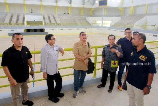 PWI PUSAT TINJAU GOR, VENUE PEMBUKAAN PORWARNAS XIV 2024 KALSEL